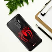 Marvel Spiderman Red Logo Samsung S9 Plus Cover