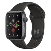 Apple Watch Series 5 GPS + Cellular 44mm Space Grey Aluminium Case with Black Sport Band Pre order