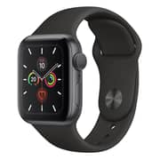 Apple Watch Series 5 GPS 44mm Space Grey Aluminium Case with Black Sport Band