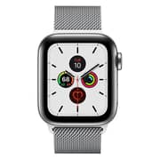 Apple Watch Series 5 GPS + Cellular 44mm Stainless Steel Case with Stainless Steel Milanese Loop