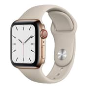 Apple Watch Series 5 GPS + Cellular 44mm Gold Stainless Steel Case with Stone Sport Band