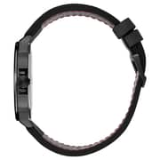 Hugo Boss 1530067 Lead Quartz Black Leather Watch Men