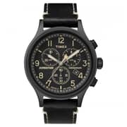 Timex TW4B09100 Expedition Scout Quartz Black Leather Watch Men