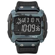 Timex Command Shock Digital Black Silicon Watch For Men TW5M18200