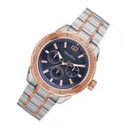 Nautica STL Quartz 2 Tone Stainless Steel Watch For Men NAPSTL005