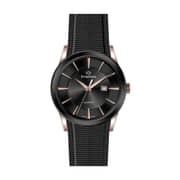 Everswiss 5740-GBB IP Black Metal Mesh Watch Men