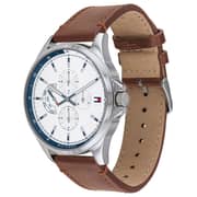 Tommy Hilfiger Shawn Brown Leather Watch For Men 1791614