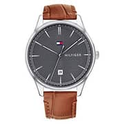 Tommy Hilfiger Damon Brown Leather Watch For Men 1791492