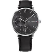 Tommy Hilfiger Brooklyn Black Leather Watch For Men 1791509