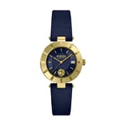 Versus Versace Logo Black Leather Watch For Women VSP772218