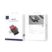WIWU Pro Dual Lighting Adapter Charging Audio Cable For iPhone