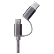 Smart 2in1 iConnect Guard Type-C/Micro USB 1M Black