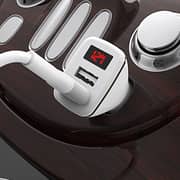 Borofone Speed Map In-Car Charger With Digital Display Dual USB Por