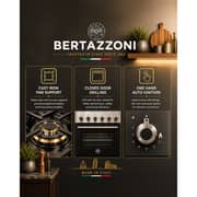 Bertazzoni Ceramic Range Cooker with Electric Oven 90x60, Stainless Steel