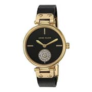 Anne Klein Black Metal Quartz Watch Women