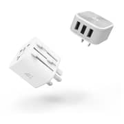 Adam Elements APAADT3SL Omnia T3 Travel Adapter Sliver/White