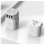 Adam Elements APAADT3SL Omnia T3 Travel Adapter Sliver/White