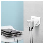 Adam Elements APAADT3SL Omnia T3 Travel Adapter Sliver/White