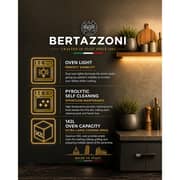 Bertazzoni Gas Range Cooker with Electric Oven & Dual Fan 90x60, Stainless Steel