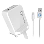 Passion4 Wall Charger + Lightning Cable White 1m