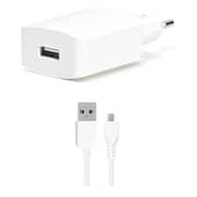 Passion4 Wall Charger + Micro USB Cable White 1m