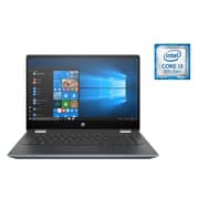 HP Pavilion x360 14-DH0000NE Convertible Touch Laptop - Core i3 2.1GHz 4GB 256GB Shared 14inch FHD Cloud Blue