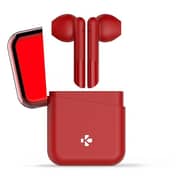MyKronoz ZeBuds TWS Wireless Earbuds with Charging Case Red