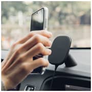 Moshi SnapTo Magnetic Car Mount With Wireless Charging Black