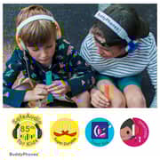 Buddyphones Explore Foldable On Ear Headset With Mic Pink