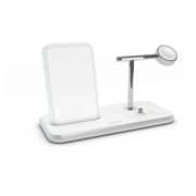 Zens Dual Dock Wireless Charger White With Lightning Port