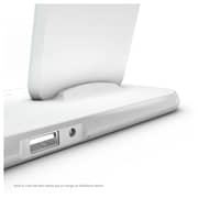 Zens Dual Dock Wireless Charger White With Lightning Port