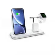 Zens Dual Dock Wireless Charger White With Lightning Port