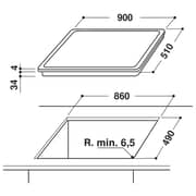Indesit Built In Ceramic Hob 90cm RI-9112BI
