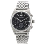 Emporio Armani Chronograph Silver Metal Watch Men AR0373
