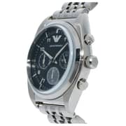 Emporio Armani Chronograph Silver Metal Watch Men AR0373