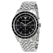 Emporio Armani Chronograph Silver Metal Watch Men AR5988