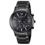 Emporio Armani Chronograph Black Stainless Steel Watch Men AR2453