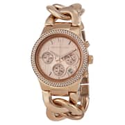 Michael Kors Runway Rose Gold Metal Watch Women MK3247