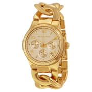 Michael Kors Runway Gold Tone Metal Watch Women MK3131