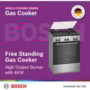 Bosch 4 Gas Burners Freestanding Cooker HGA120B51M