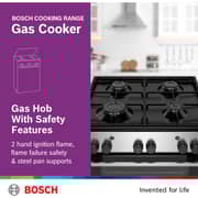 Bosch 4 Gas Burners Freestanding Cooker HGA120B51M