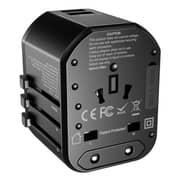 Rock 5V/3A Dual USB Universal Adaptor Black