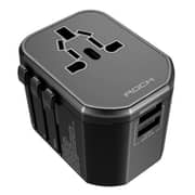 Rock 5V/3A Dual USB Universal Adaptor Black