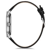 Omax Dome Series Black Leather Analog Watch For Men DC001P32I