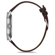 Omax Dome Series Brown Leather Analog Watch For Men DCD001P65I