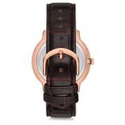 Omax Dome Series Brown Leather Analog Watch For Men DCD001R85I