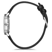 Omax Dome Series Black Leather Analog Watch For Women DCD002P62B