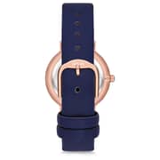 Omax Seashell Collection Blue Leather Analog Watch For Women SH02R44I