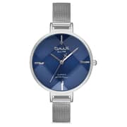 Omax Glamour Series Silver Mesh Analog Watch For Women GMA01P46I