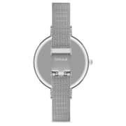 Omax Glamour Series Silver Mesh Analog Watch For Women GMA01P46I
